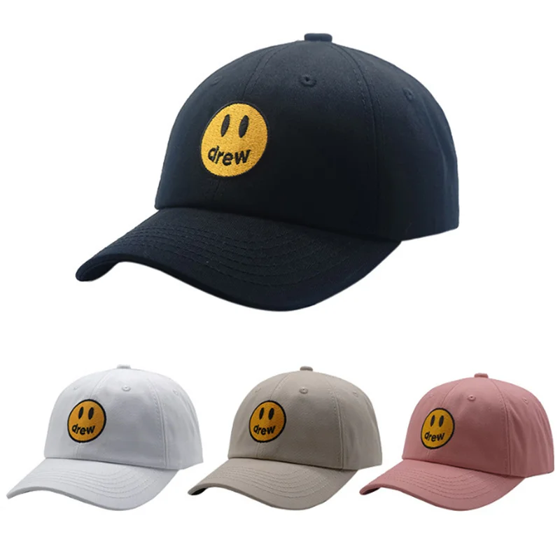 drew smiley embroidered cap Justin 