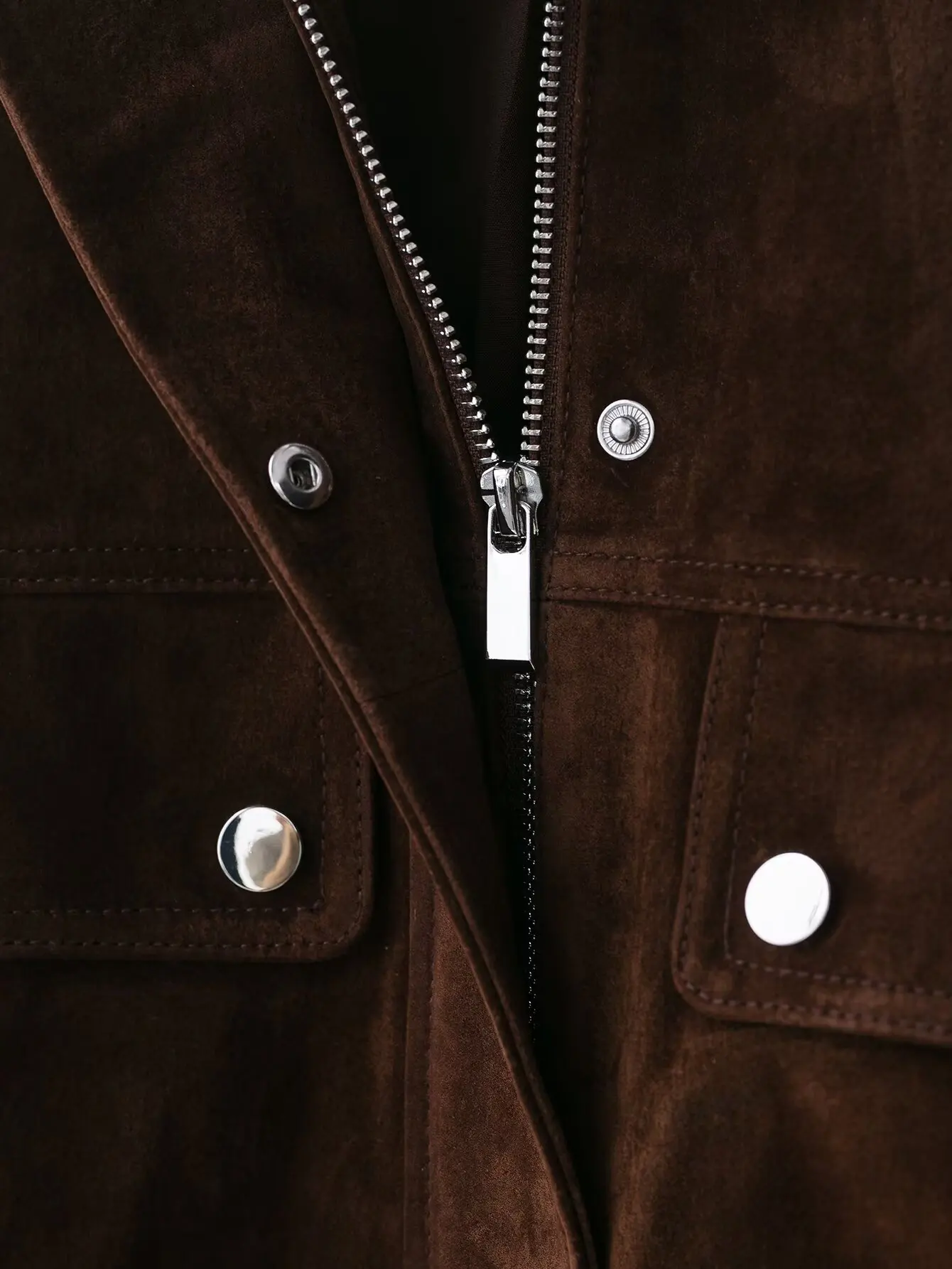 Women's Streetwear Chic Short Coats New Fashion Big Pocket Stand Collar Casual Jackets Female Autumn Winter Jackets Coat