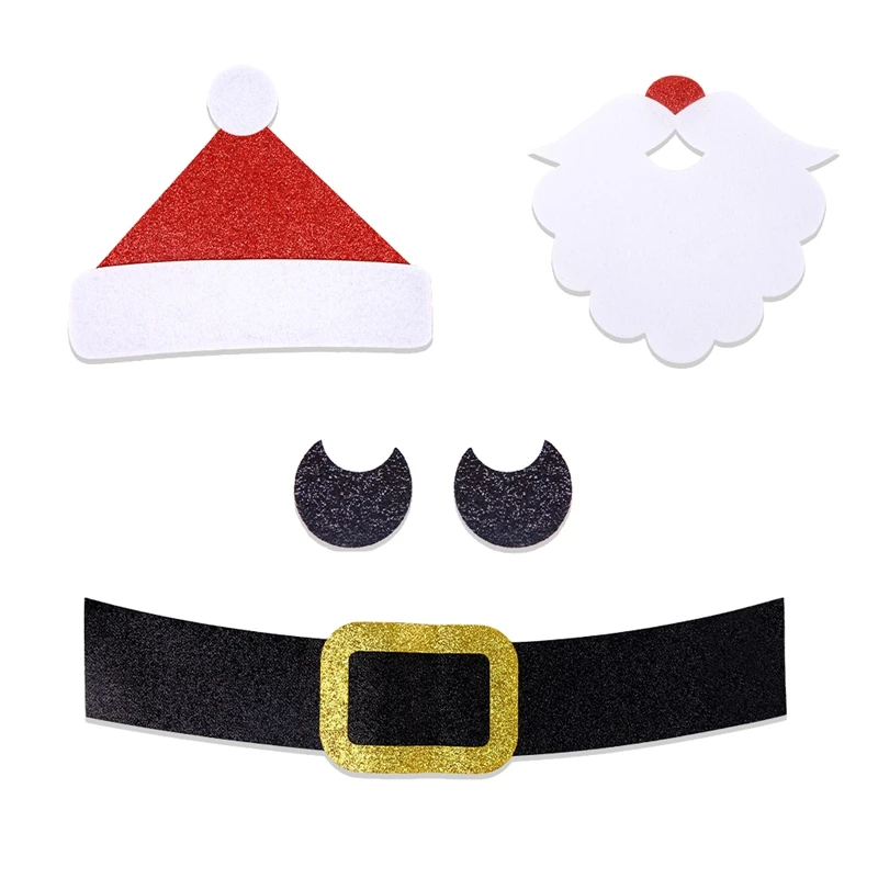Christmas Door Stickers Decor Santa Claus Snowman Elk Door Stickers for Winter Home Wall Window Decoration