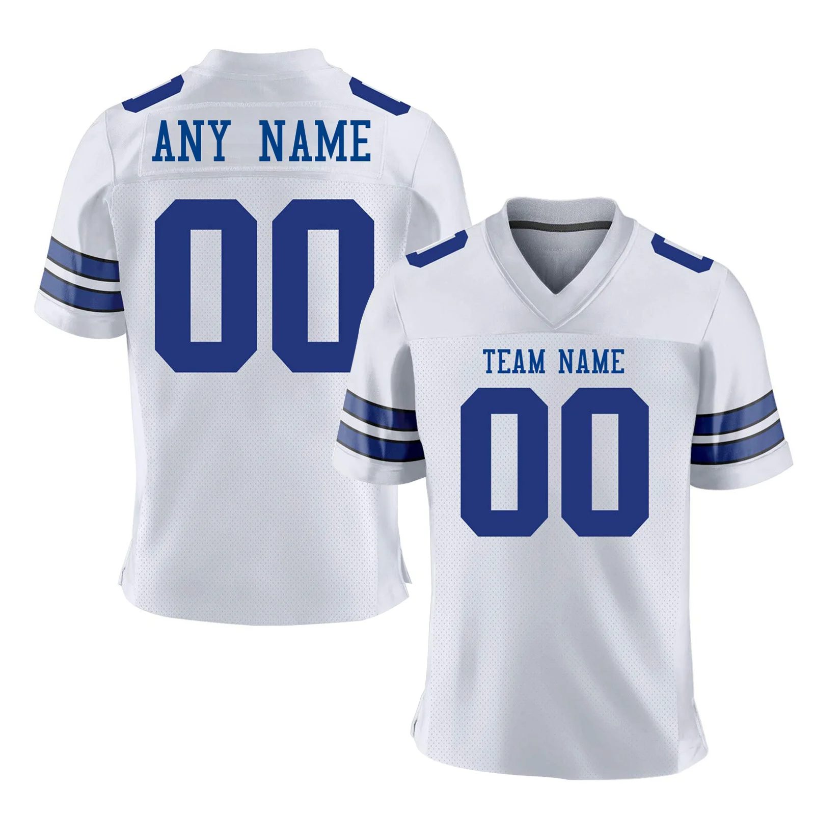 thumbnail image 1 of Camiseta de fútbol americano personalizada, camiseta de los Dallas Cowboys, nombre del equipo personalizado impreso, número, camiseta de fútbol americano de secado rápido, 1 of 4