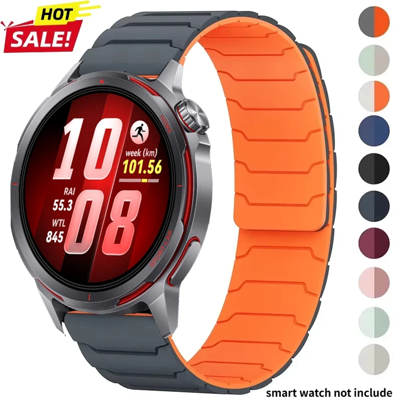 Magnetic Silicone Strap - Premium Wristband Replacement, 20mm/22mm