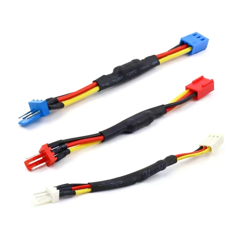 

Y1UB 5PCS 3PIN PC Fan Speed Reduce Noise Extension Resistor Cable Wire 3 Pin Male to Female Connector for Computer CPU Fan