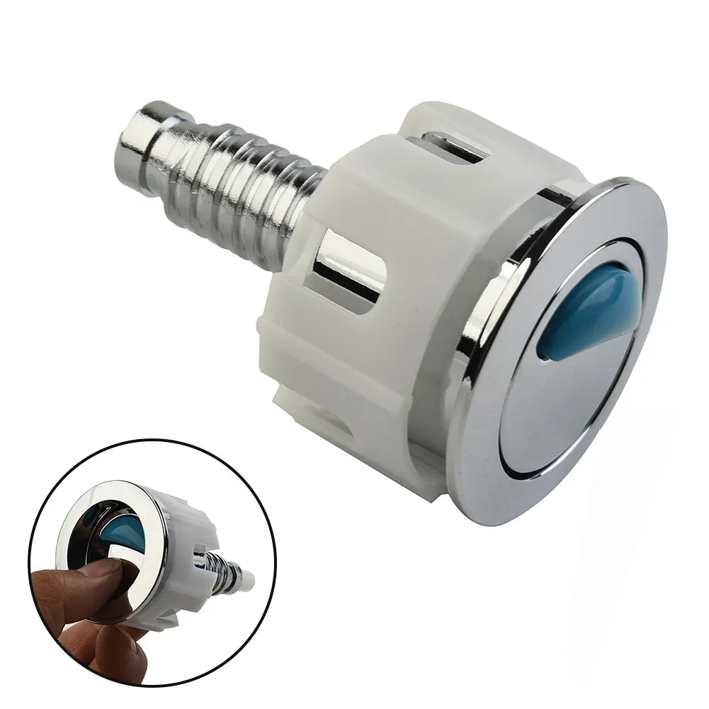 Toilet Push Button Dual Flush Toilet Round Valve Push Water Saving Chrome Stainless Steel Spring Saving Resources Fixtures push button switch toilet flush button toilet water tank valve