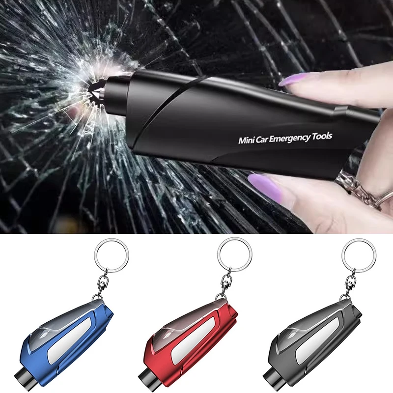 3-in-1 Car Safety Hammer Emergency Rescue Kit Auto Glass Window Breaking Tool Escape Safety Hammer Belt Cutter Emergency Tools car safety hammer window breaker safety hammer