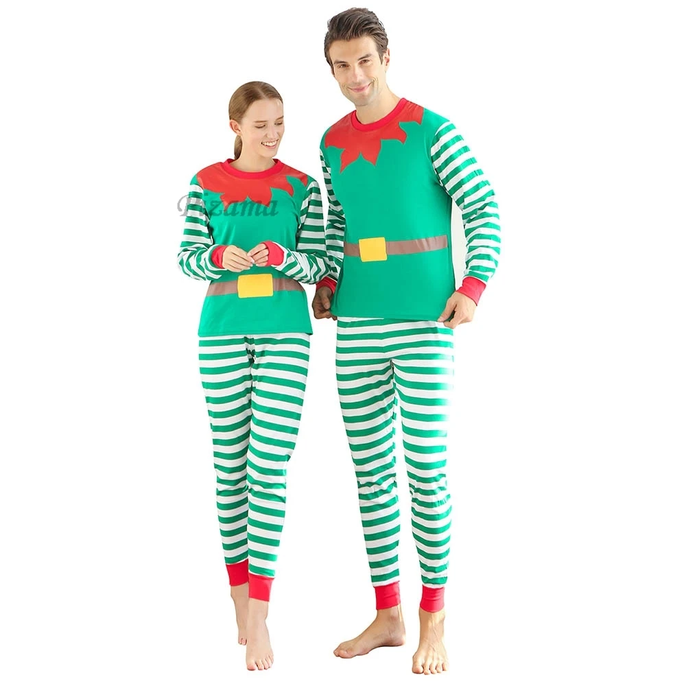 Mommy and Me Clothes 2024 New Christmas Pajamas Set for Family 100 Cotton Sleepwear Adults Kids 2 Pieces Suit Xmas Look Outfits 2