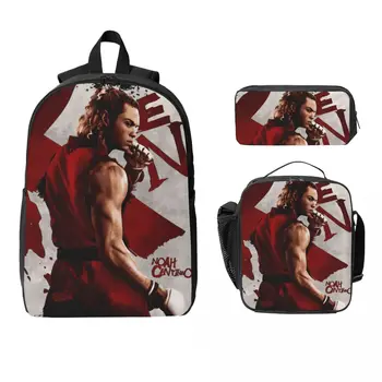 Streets Fighters Movie 2026 Kids Backpack Lunch Box Pen Bags for Boys Girls Kindergarten Backpacks School bag Bookbag Set 1
