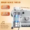 Cgoldenwall Commercial Meat Slicer 240W Meat Slicer Machine, 0-0.7"" Adjustable Thickness Electric Deli Meat Cheese Food 2