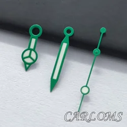 Luminous Multi - Color Watch Hands in Silver, Gold, Rose, and Black (Green)