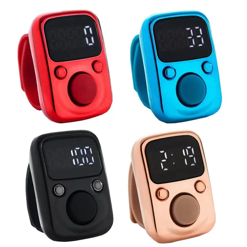Tally Counter Waterproof Smart Click Counter LCD Digit Display Tasbeeh Tasbih Hand Tally Clicker Timer Multipurpose