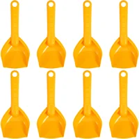 8 Pcs Child Beach Toy Sand Shovels for Kids Gardening Small outside Toys Yellow Plastic 1