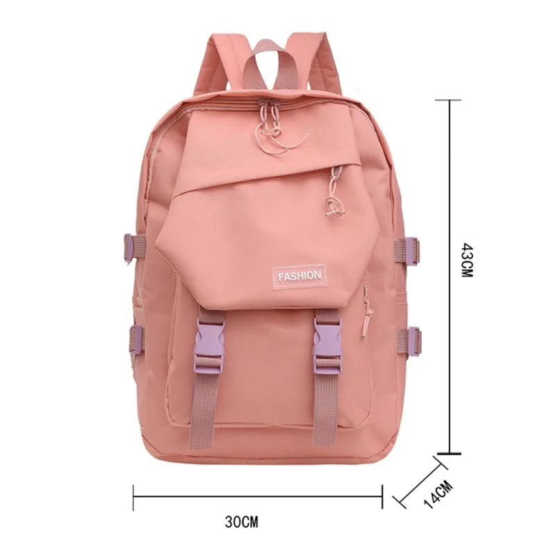 Solid Tide Cool Tooling Women's Backpacks for Girls Large-capacity School Bag Female High School Student Women Backpack Shoulder