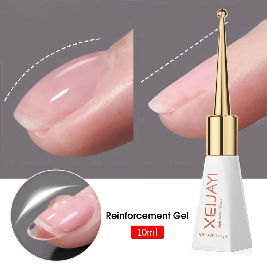 1pc 10ml Clear Building Nail Gel Nail Polish For Strengthener Gel Extension Base Coat In A Bottle Soak Off UV LED