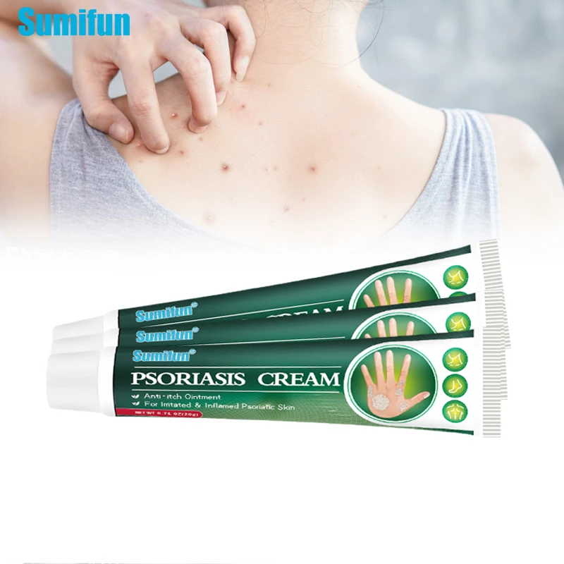 

1/2/3Pcs Sumifun Psoriasis Treatment Cream Dermatitis Eczema Urticaria Antibacterial Ointment Skin Anti-Itching Medical Plaster