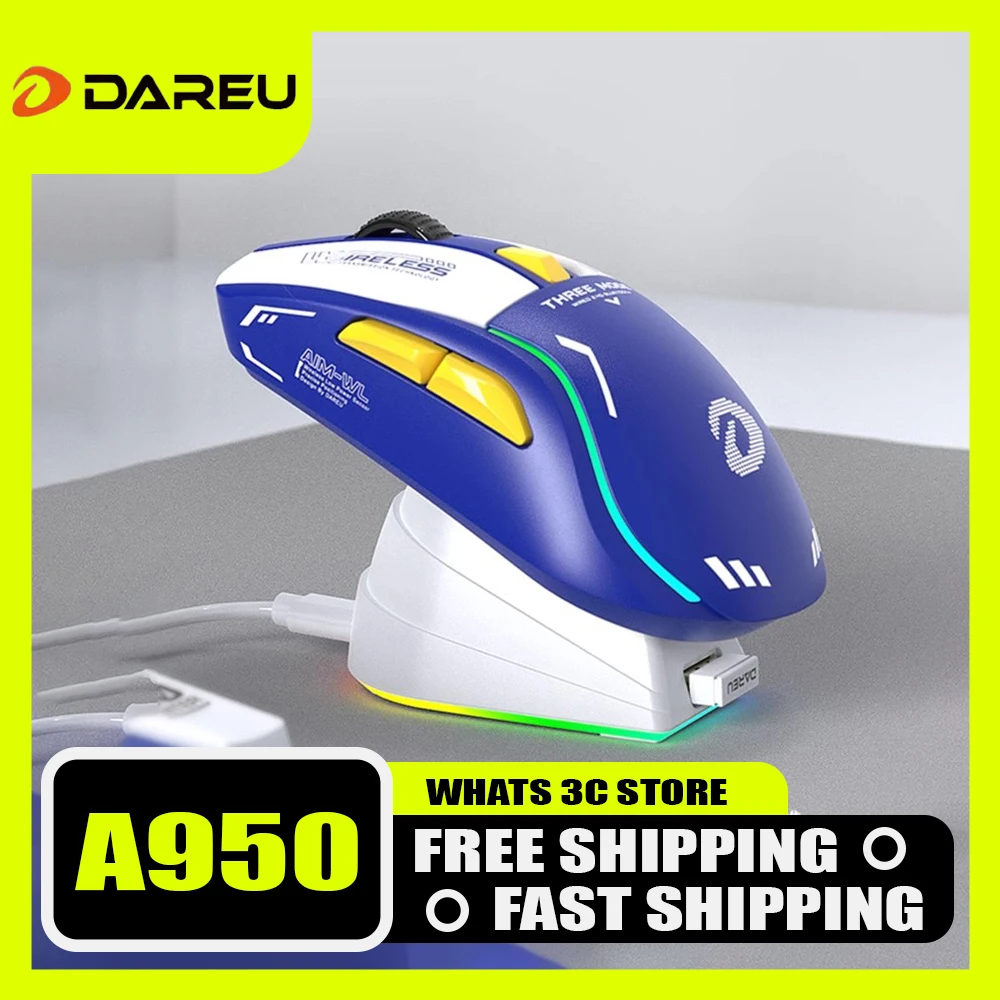 

Bluetooth-мышь Dareu A950 беспроводная, легкая, эргономичная