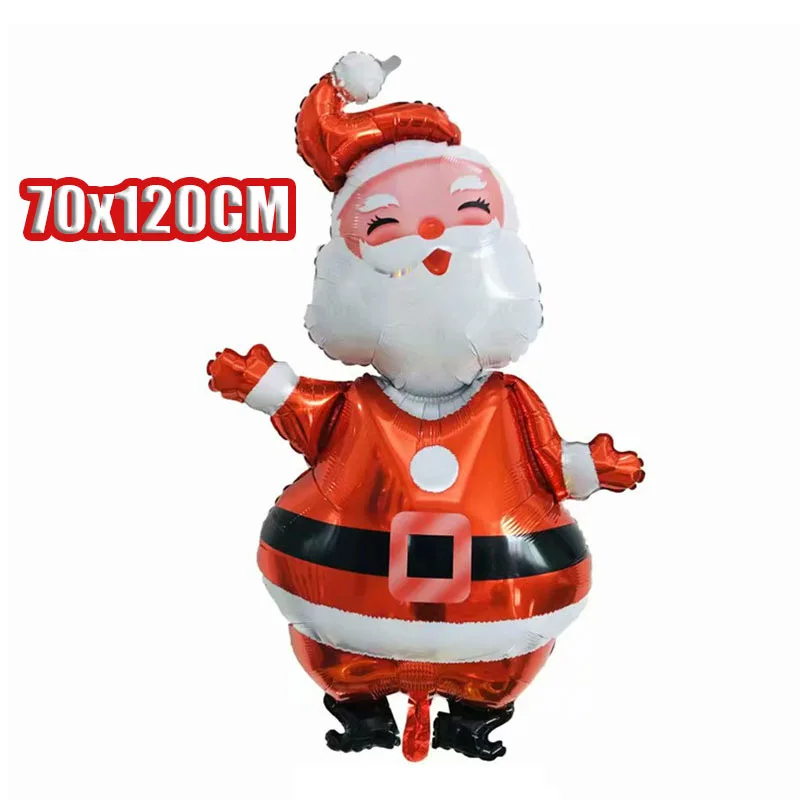 thumbnail image 1 of Globos navideños, Papá Noel, reno, muñeco de nieve, caja de regalo, globos inflables de aluminio para Navidad, para decoración de fiesta de Feliz Navidad, 1 of 5