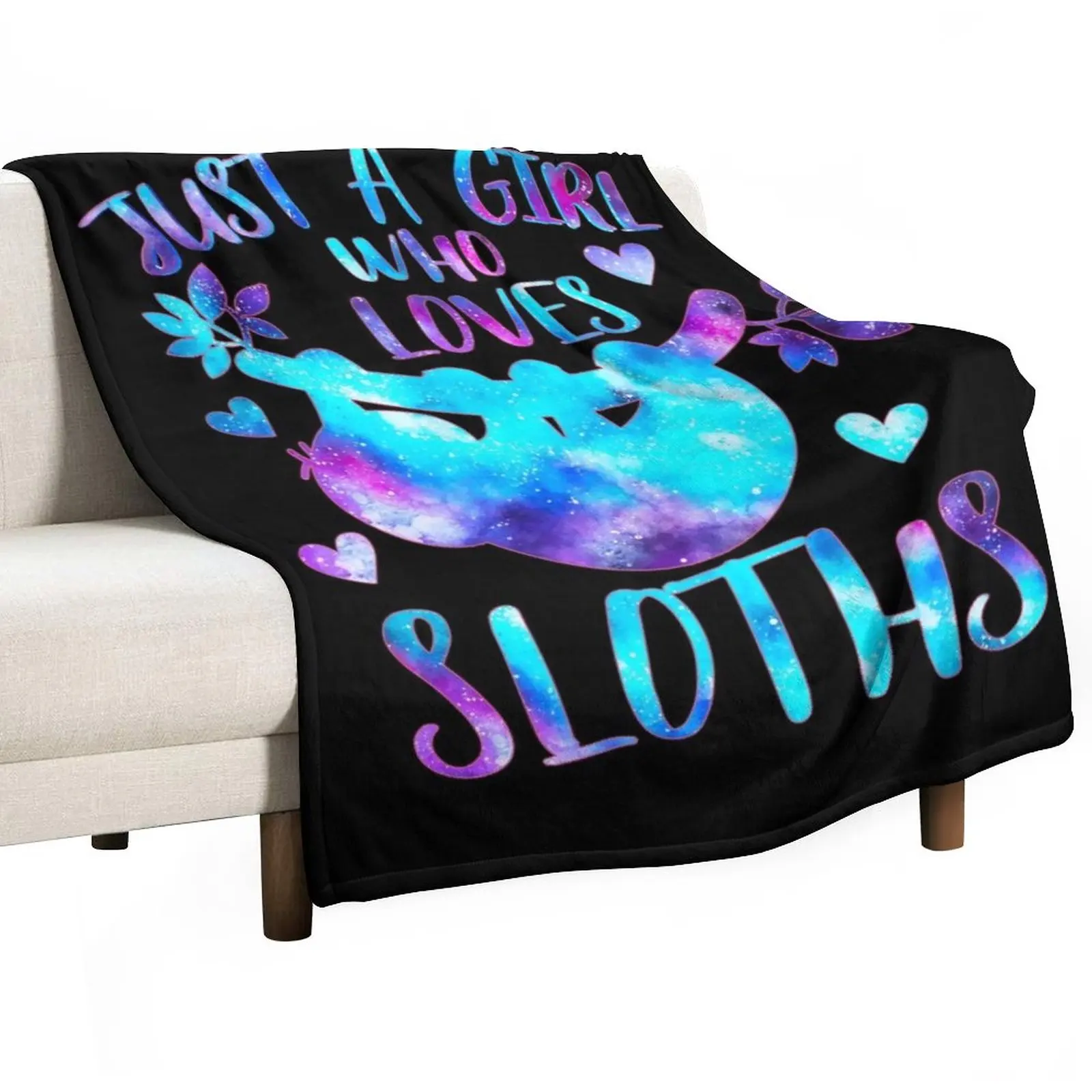 

Just a girl who loves Sloths Throw Blanket Thin Decorative Sofa Blankets