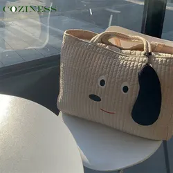 Mommy Bag Kindergarten Baby Quilt Storage Bag Organizer Packing Moving Packback Large Capacity Cute Cartoon Puppy Duffel Bag