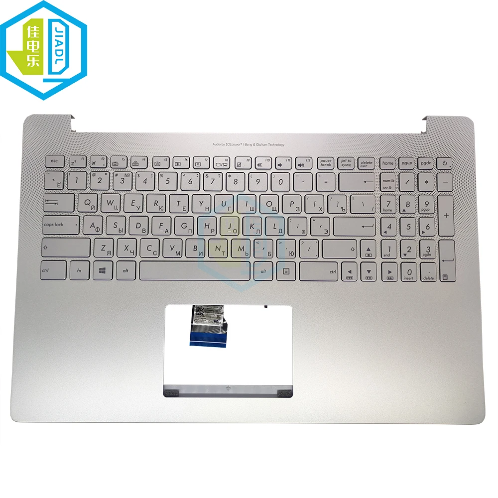 teclado prata palmrest capa para asus zenbook