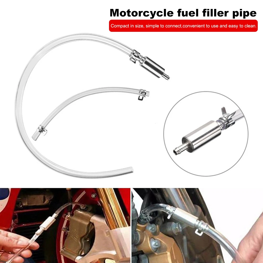 One Way Check Valve Tube Wear Resist Brake Fluid Bleeder Hose Leak-Proof Vehicle Clutch Bleeder Pipe for Car Motorcycle Clutch