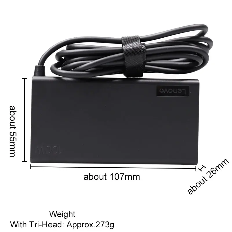 레노버 씽크패드  PD 충전기 100w Type-C 노트북 전원 공급 장치 16+P 어댑터 썬더볼트 USB-C 전원 코드 범용 20V5A