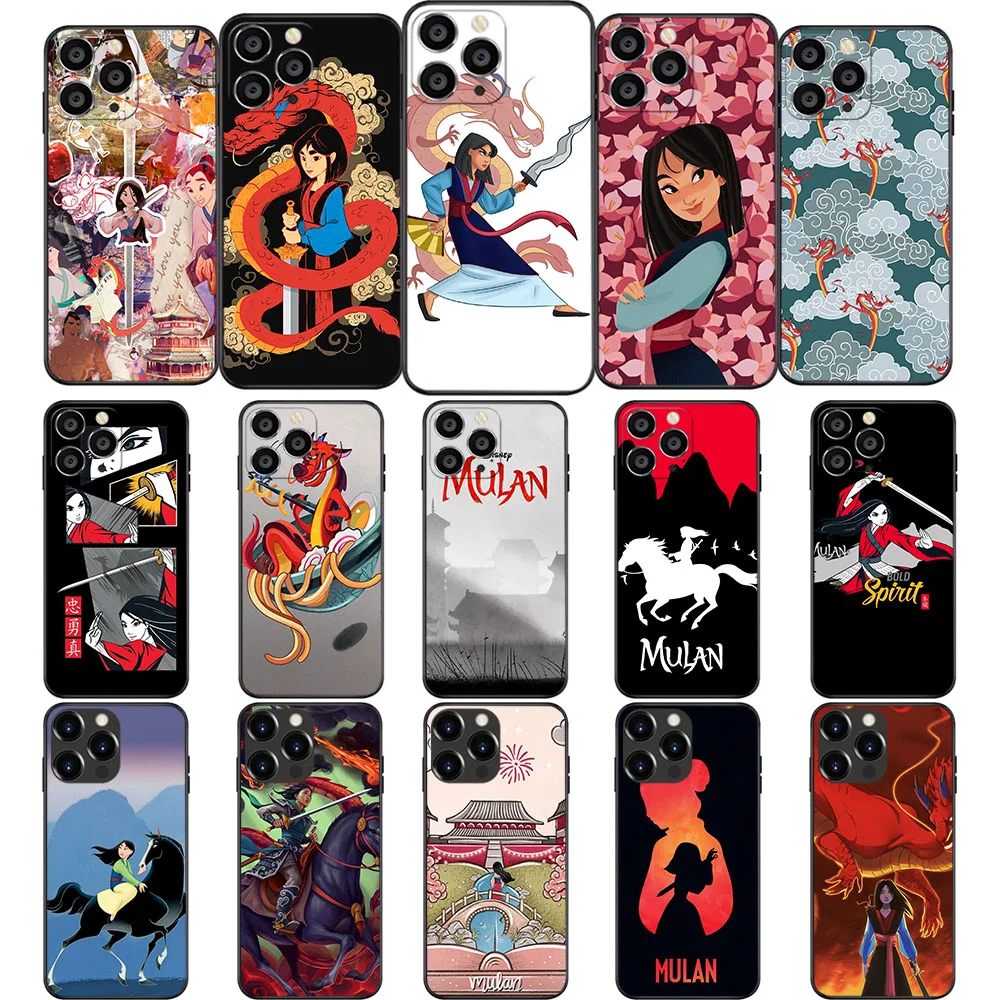 Un-31 Princess Mulan Custodia Morbida Per Oppo F17 Reno F11 A73 F17 F7 F9 F9 Find X3 2 4 4F A94 F19 5 5F Pro Lite