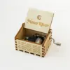 Classical Wooden Music Box Valentine's Day Crafts Hand Crank Carved Musical Box Fashion Gift Home Decoration 3