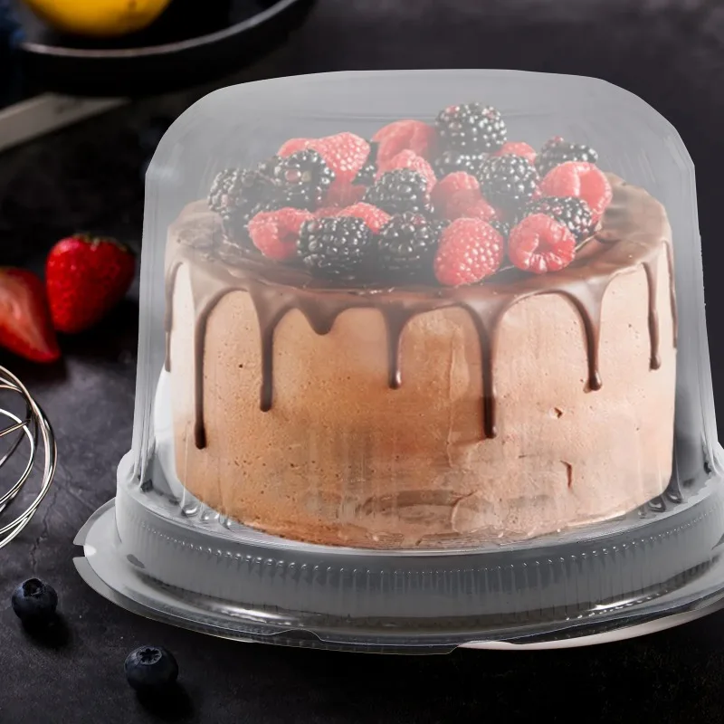 Cake Boxes 4/6/8 Inch Lids Containers Dome Disposable Cover 10pcs