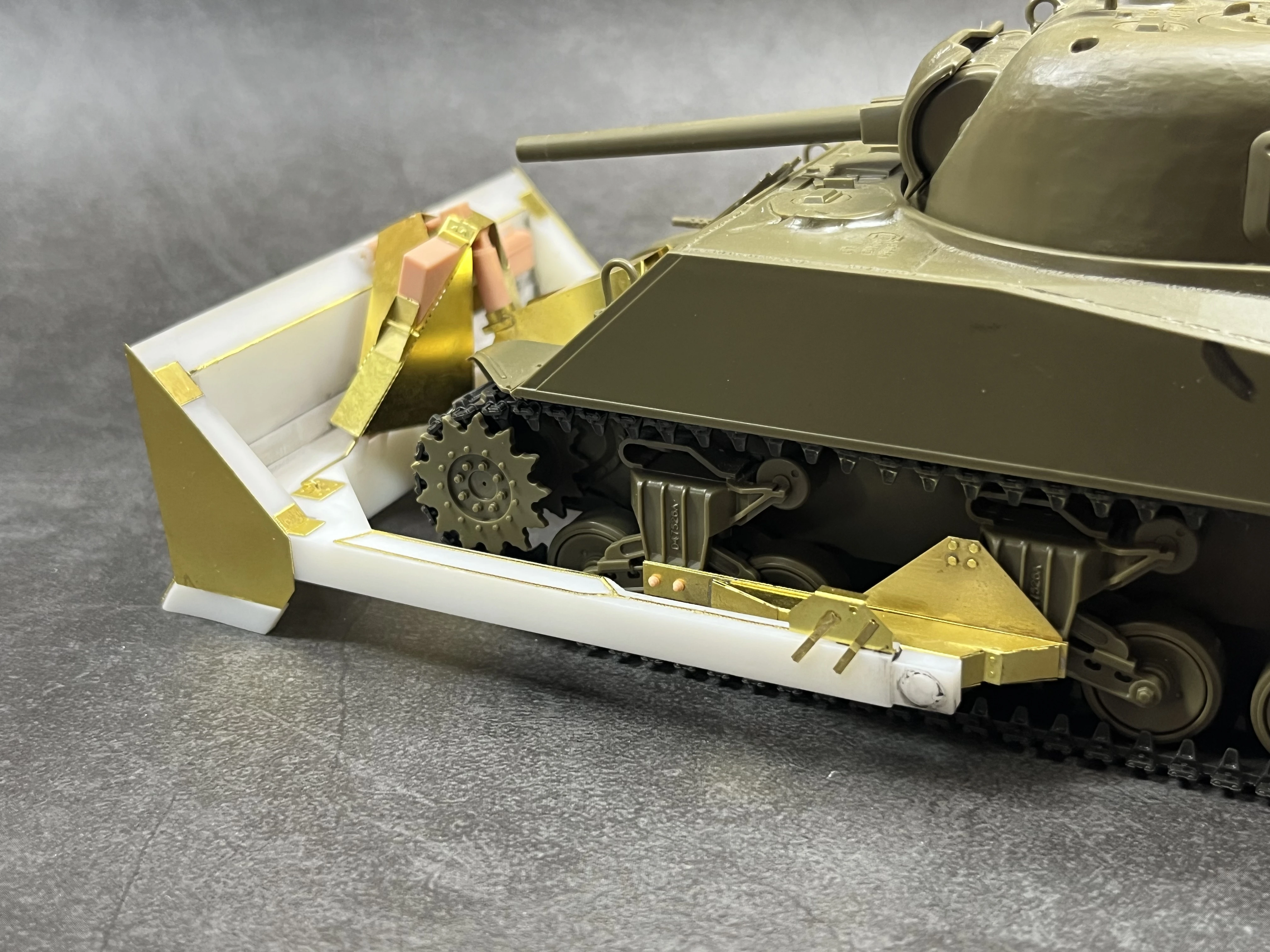 LM-35006 usアーミーシャーマンタンク、m1A1タイプドーザーブレード