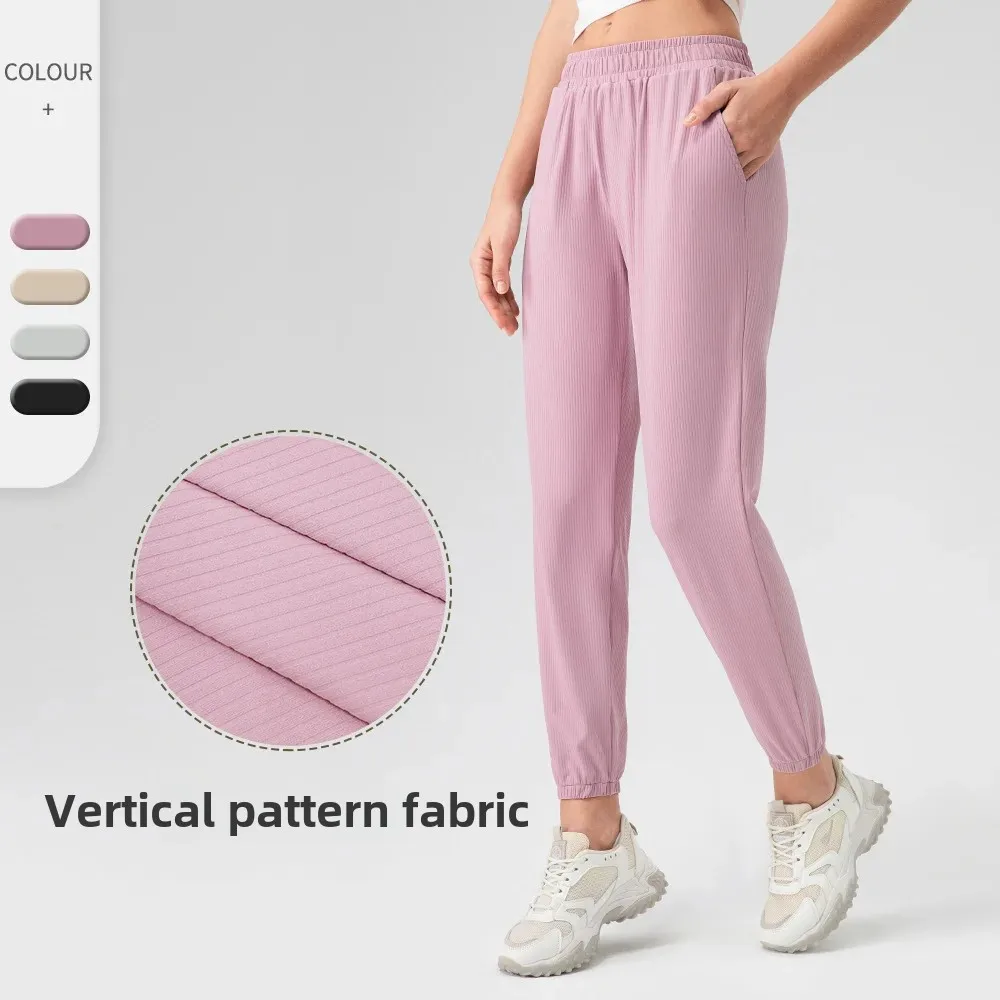 Loose Women's Fitness Yoga Pants High Waist Running Sports Shorts with Pockets Quick Dry Casual Trousers for Women