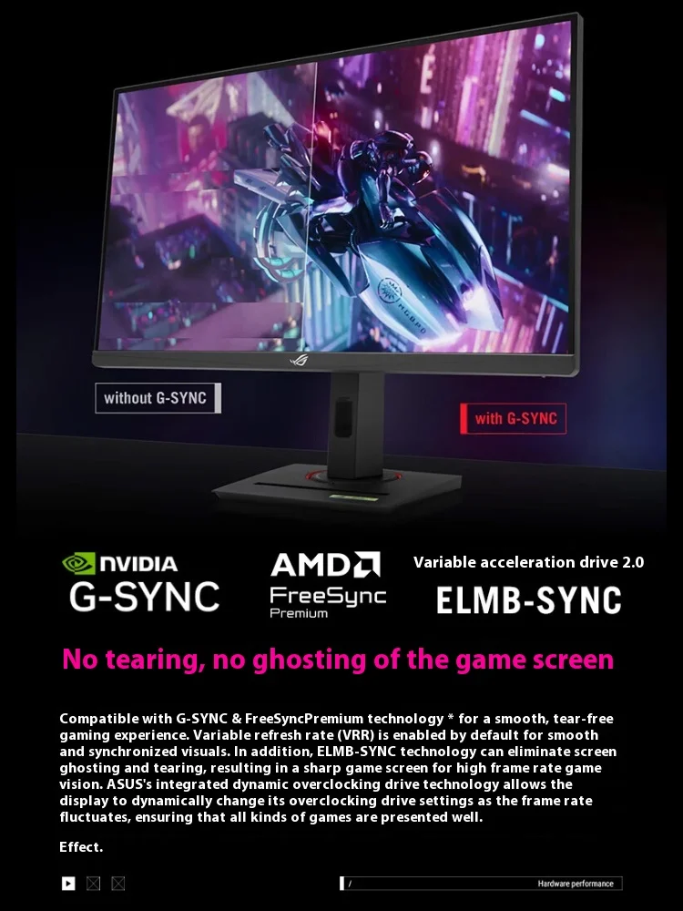 New Rog Xg27ucg 27pro Dual-Mode 27 Inch Monitor 4k 160hz 1080 1k 320hz High Rate Display Computer Screen Esports Gamer Pc Gaming