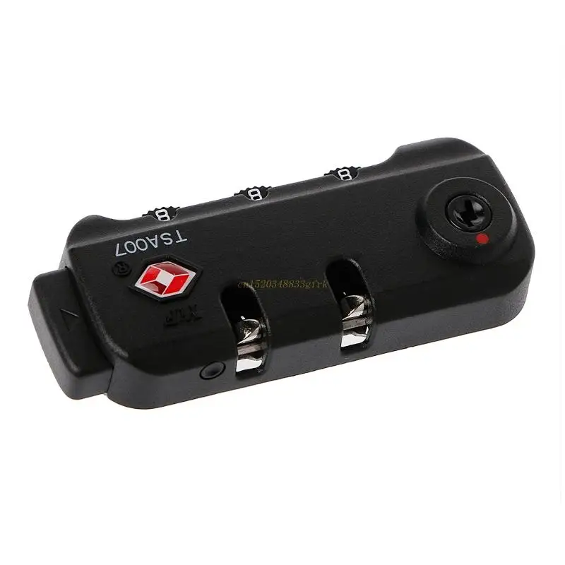 Lucchetto A Combinazione 3 Cifre Per Valigie - Nero, 8x3x5.5cm, Per Bagagli E Cassette - Foto 12