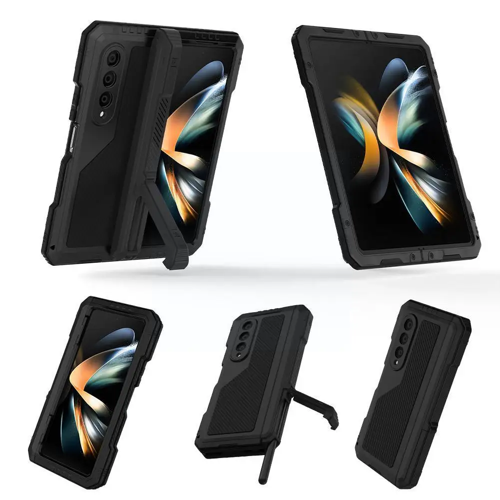 

Магнитный держатель для ручек, чехол для Samsung Galaxy Z Fold 4 Fold4, прозрачный чехол с HD прозрачной или античастной стеклянной пленкой Q7R3