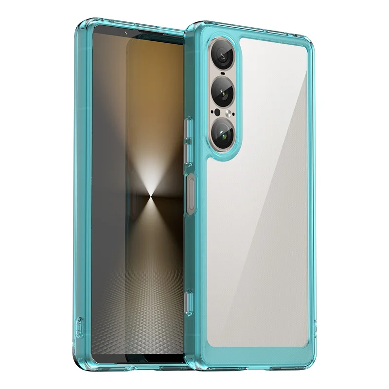 Transparent Colorful TPU Protective Phone Case Cover