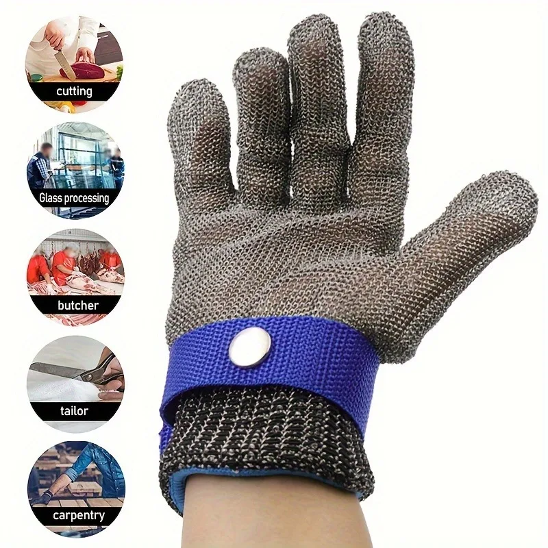 Anti-cut Gloves Cut Resistant Stainless Steel Wire Metal Mesh Butcher Protect Anti cut gloves cut resistant gloves protective gloves