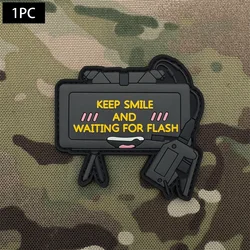 Tactical 3D PVC Morale Patch - Durable Backpack & Bag Accessory (Grey)