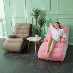 Outdoor Inflatable Recliner Chair Portable Inflatable Sofa For Camping Beach Inflatable Seatings Recliner Armchair Furniture