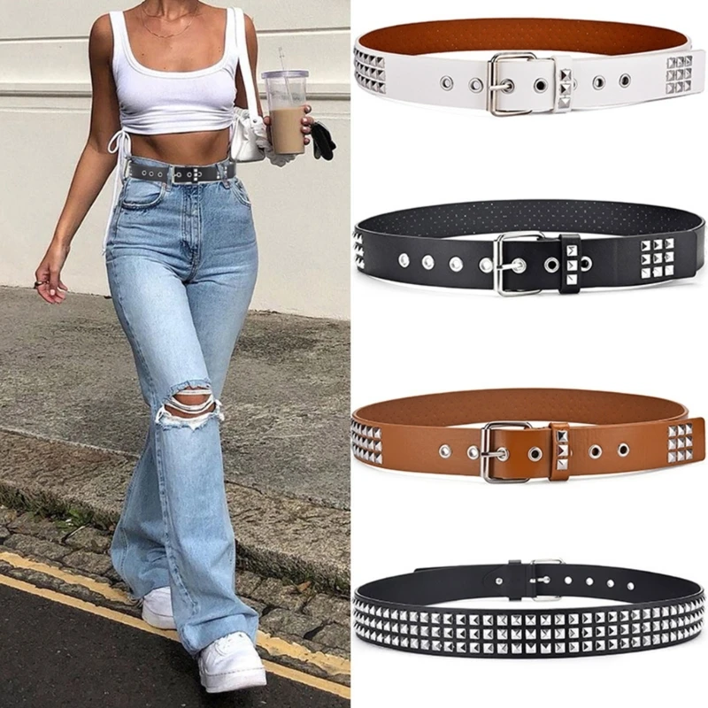 

M2EA Elegant Waist Belt Gothic for Women Body Belt with Adjustable Hole Waist Chains for Nightclub Dancing Party Decoration