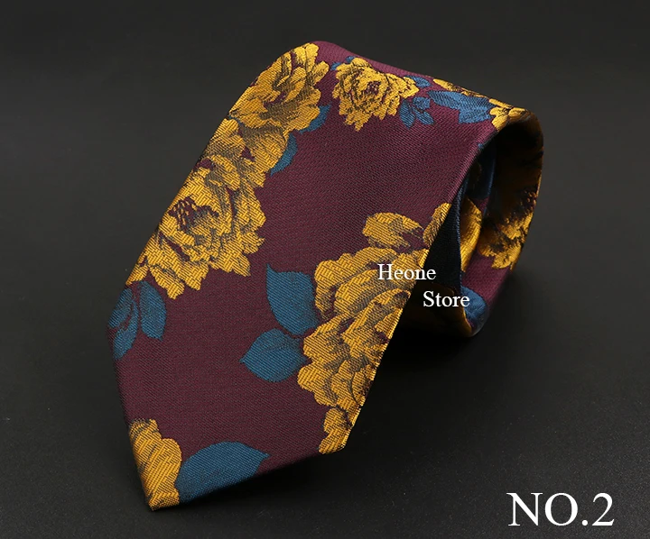 Neue Mode-Business Männer Krawatte Blau Rot Gestreiften Blume Tier Krawatten Hochzeit Party Abendessen Dünne Dünne Bräutigam Hemd Zubehör Geschenk – Detail 3