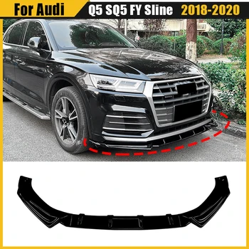 Paraurti anteriore Spoiler Labbro Per Audi Q5 SQ5 FY Sline 2018 2019 2020 Pala Anteriore Guard Protector Diffusore Ricambi Auto Body Kit
