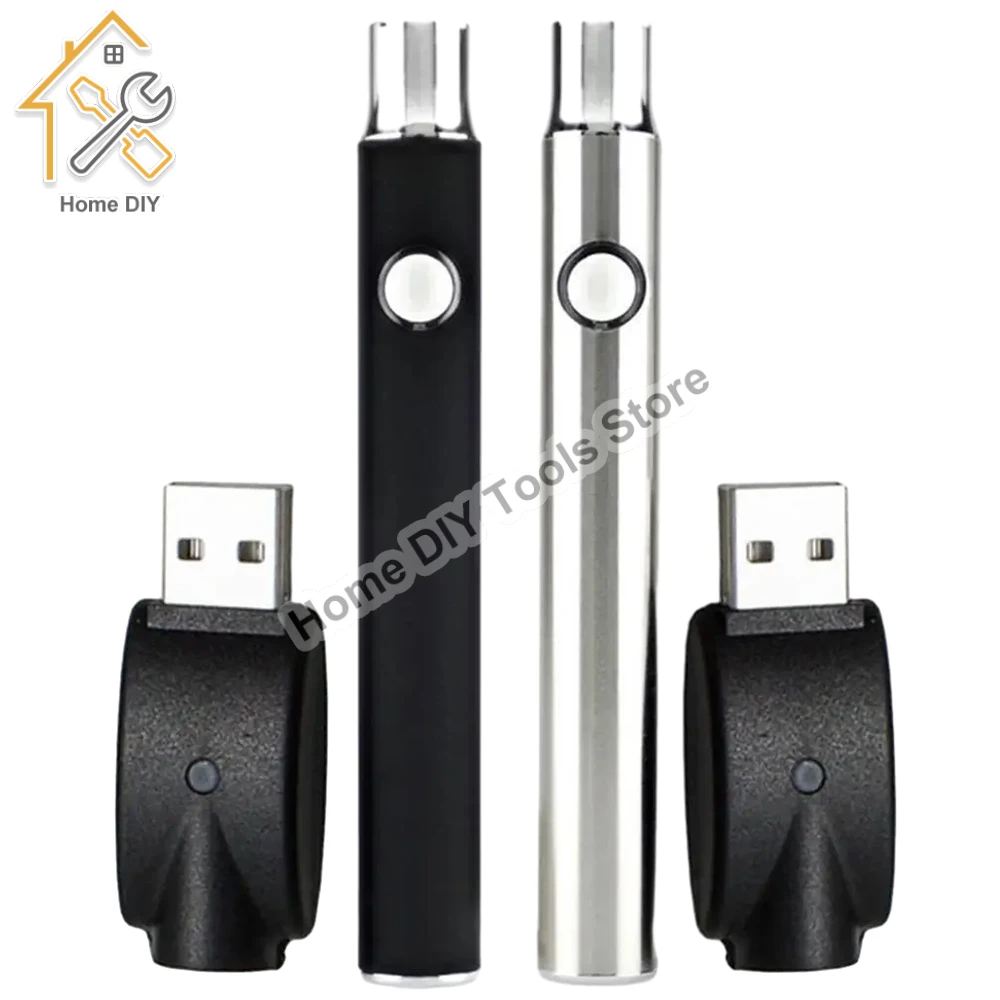 

650mAh 510 Preheating Battery Pen Solder Iron Shaped Button Battery Battery Rod Heat Devices Adjustment Heating Kit Fittings