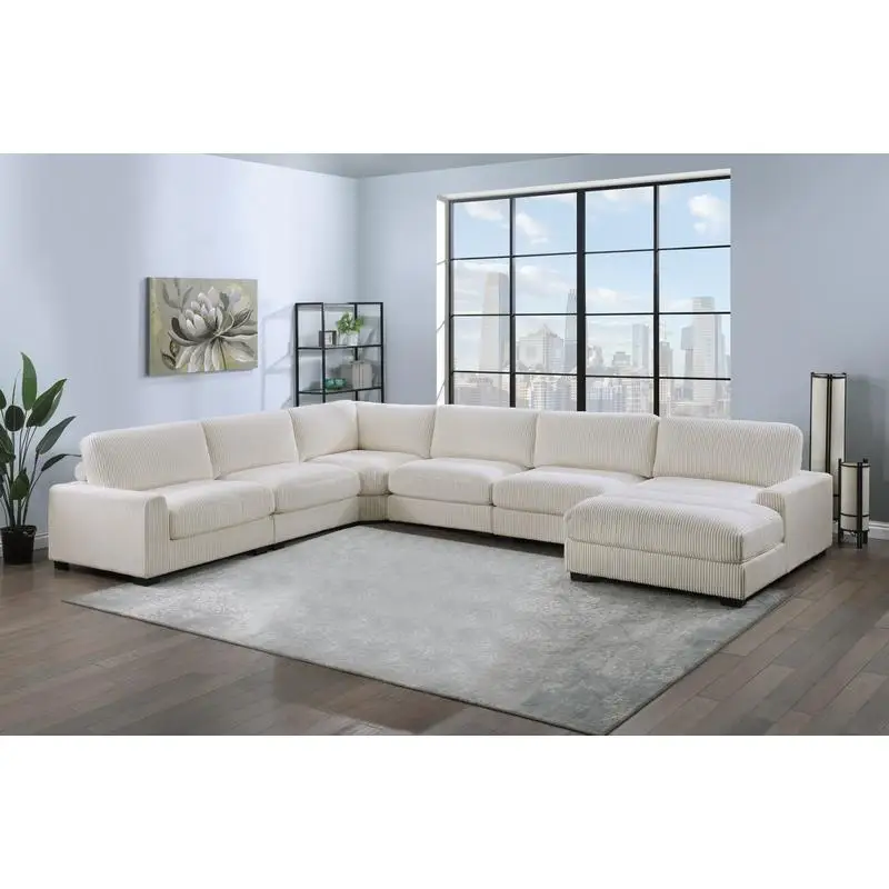 Beige Modular Sectional Sofa 1