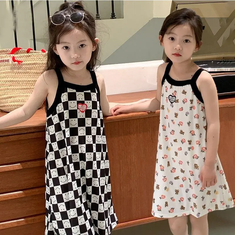 ملابس نوم قطنية برسومات كرتونية للأطفال البنات 4