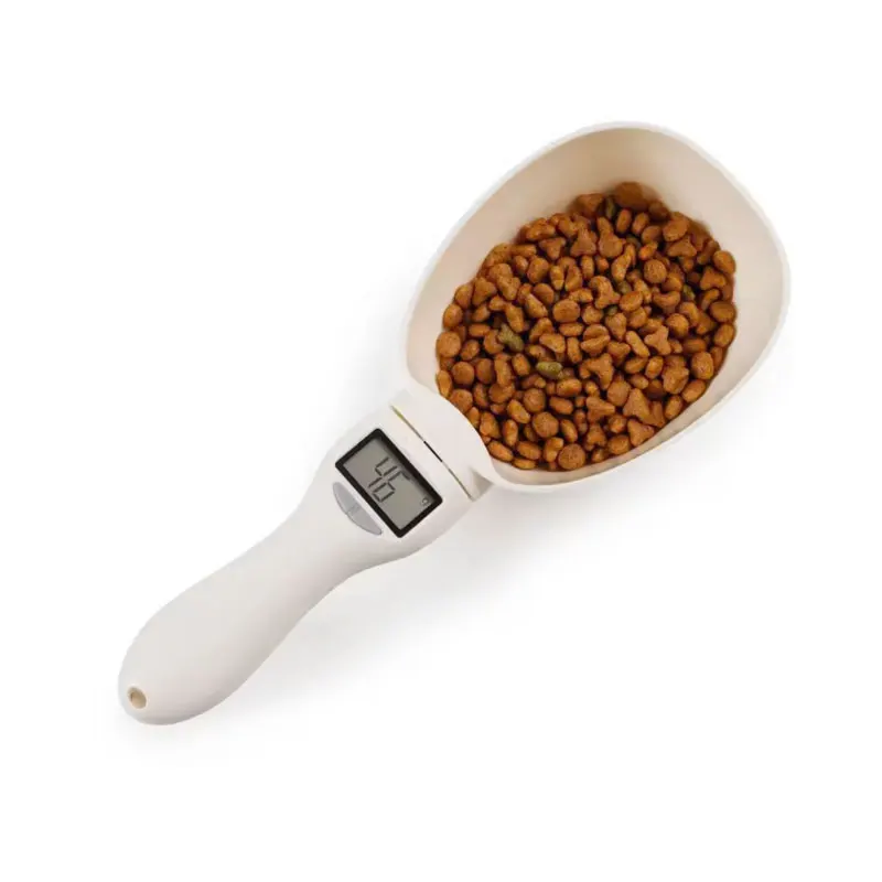 Balance de nourriture pour animaux de compagnie LCD outil de pesage de précision électronique chien chat alimentation cuillère à mesurer affichage numérique balance de cuisine