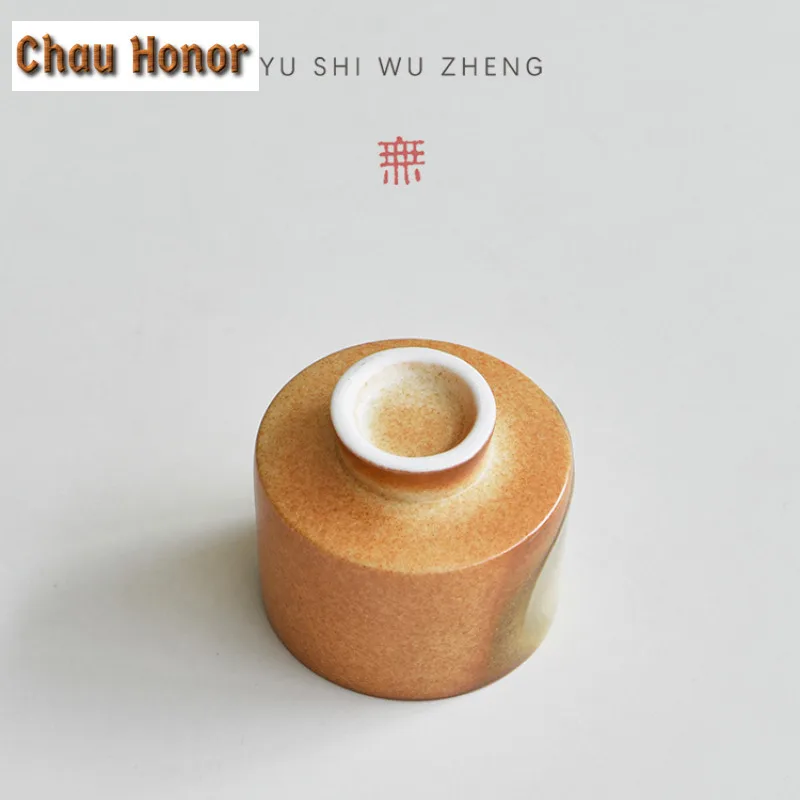 2pc/lot Buddha Beads Bracelet High Foot Teacup Zen Tea Bowl Cup For Tea-tasting Smelling Cup Jianzhan Master Cups Drinkware 80ml