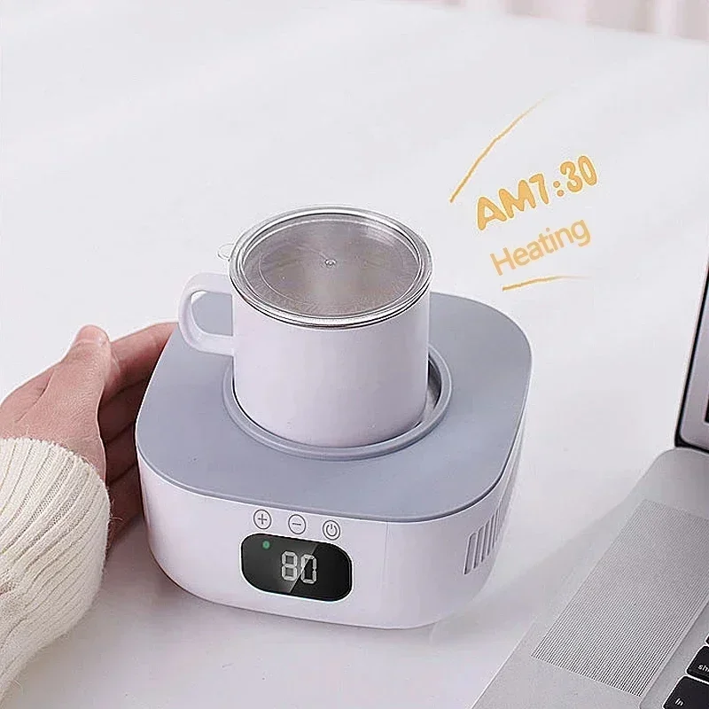 Xiaomi 2 in 1 Cup Heater Cooler Cup Beer Bottle Can Drinks Cooling Mug Beverage Cooler Coaster Samrt Thermostatic Cup 220V 4