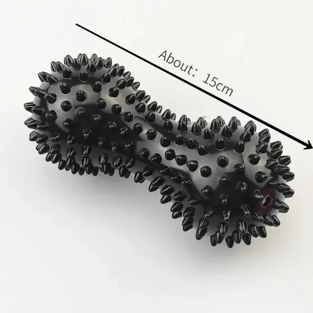 Foot Massage Roller Peanut Double Lacrosse Spiky Ball Myofascial Balls for Plantar Fasciitis Mobility Back Foot Arch Pain Relief 6