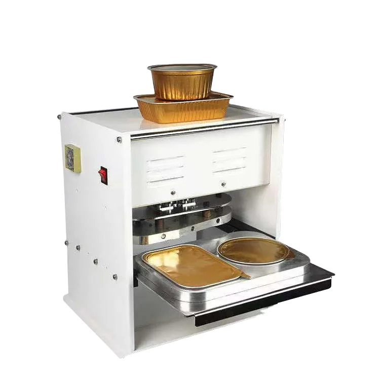 

Automatic Food Tray Filling Sealing Packing Machine Heat Sealing Equiment Aluminum Foil Sealer