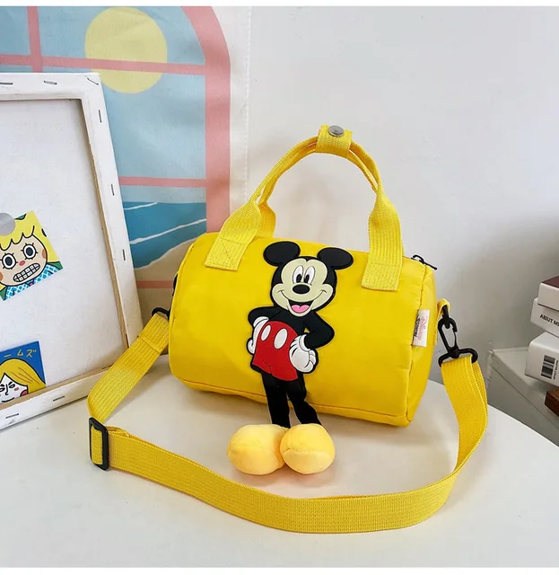 2022 New Disney Shoulder Bags Cartoons Mickey Mouse Nylon Bag Women Messenger Bag Cute Anime Fashion Handbag Gifts for A Girls 1