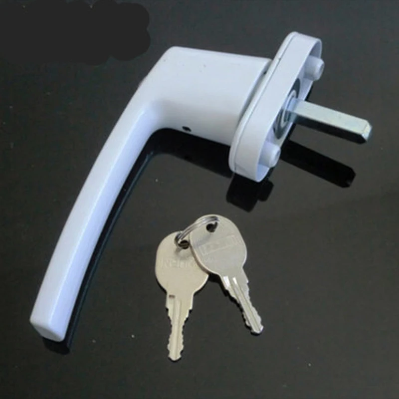 Universal Aluminum Alloy Windows Handle Safe Security Key Locking Window Handle For Double Glazing Latches Door Hardware