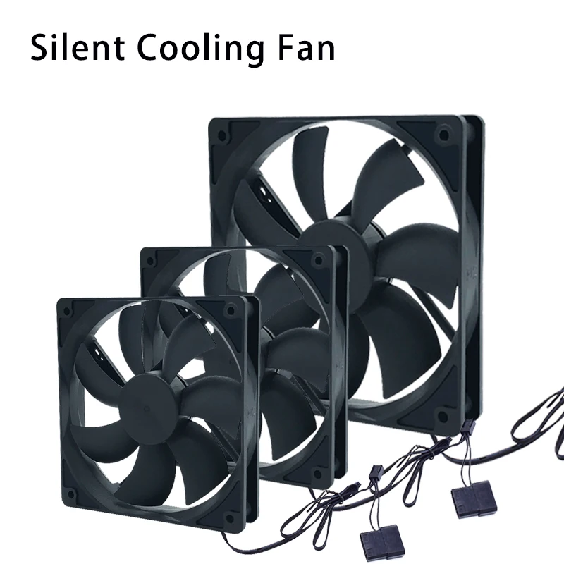 80mm 90mm 120mm Quiet Computer Fan Silent PC Fans For Computer PC Case GPU CPU Cooler Radiator Cooling